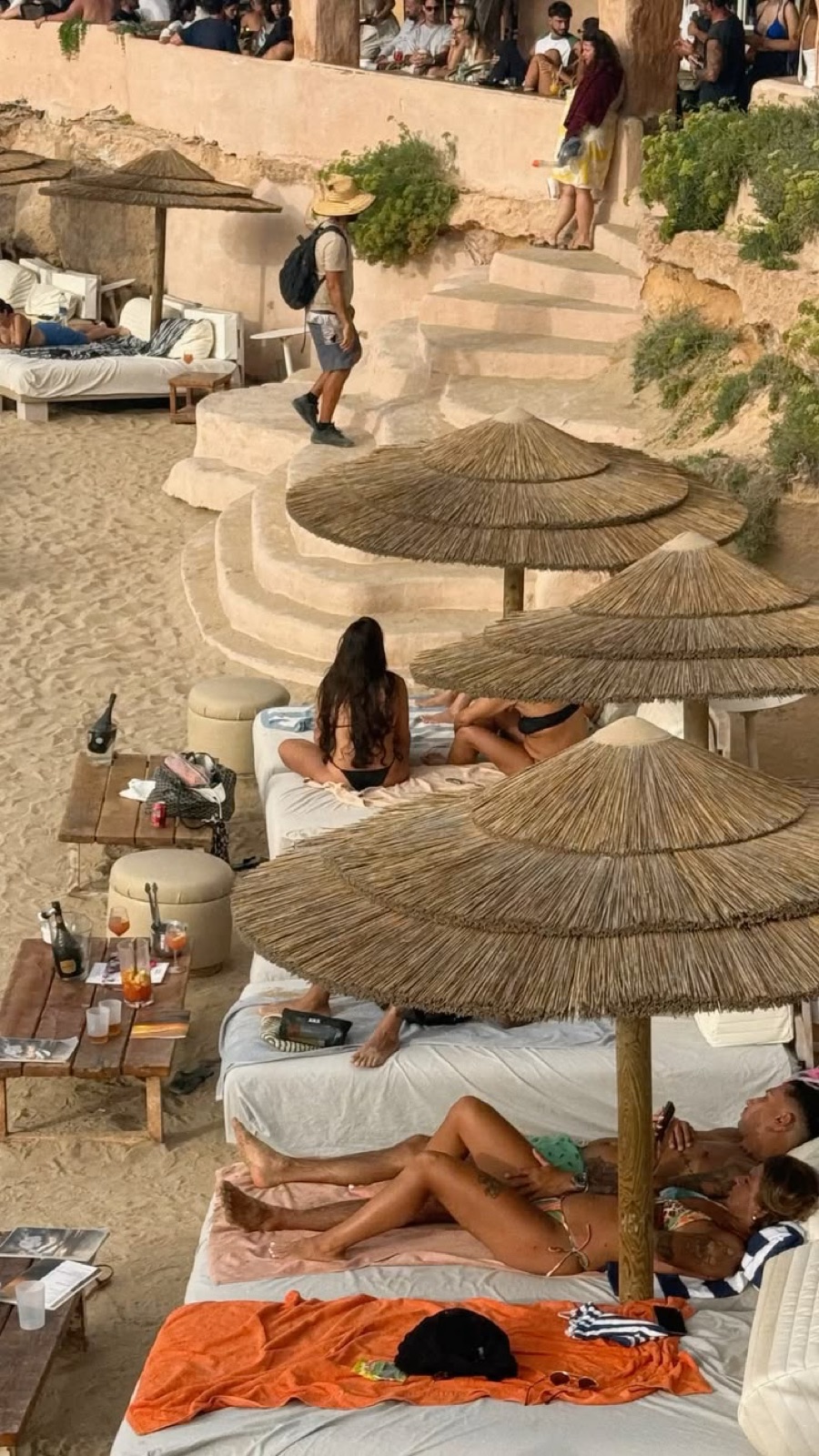 beach club · golden hour
